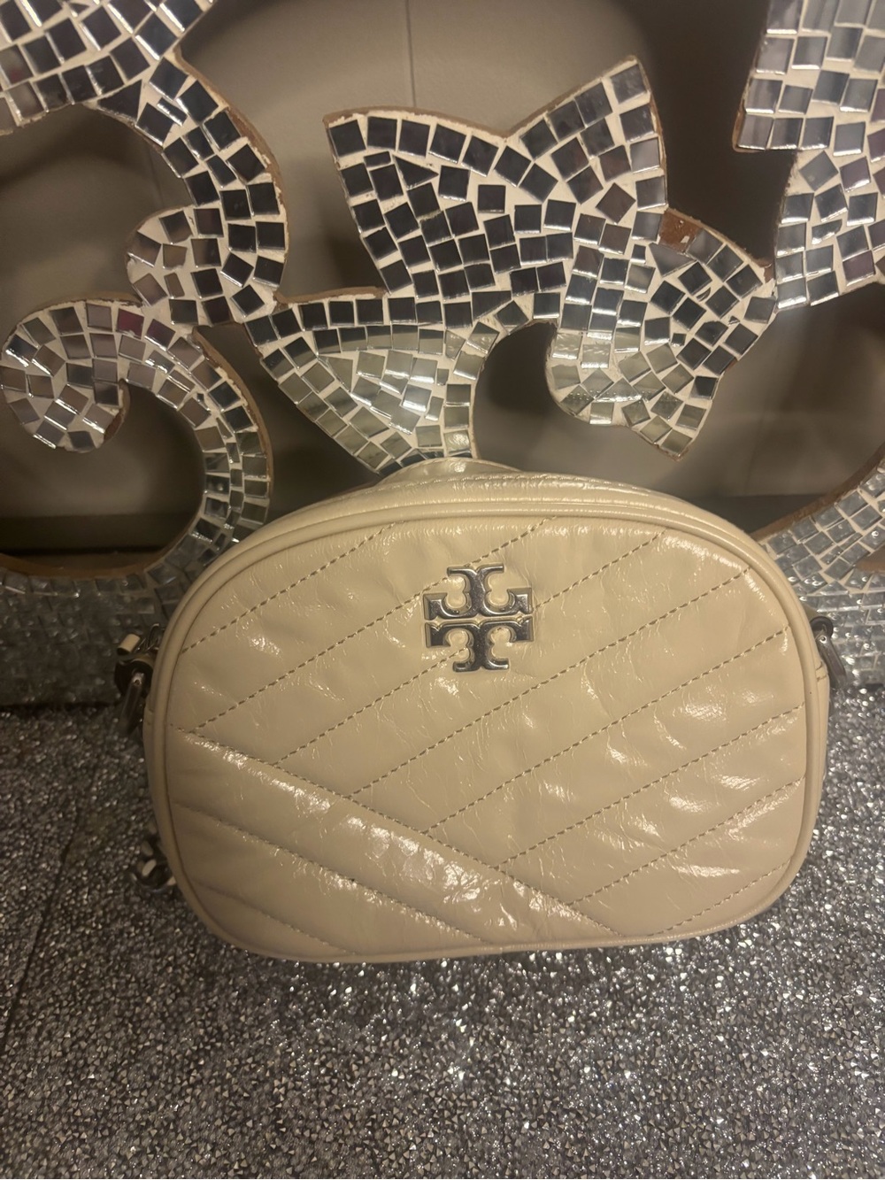 ⭐️Tory Burch Cream Kira Quilted Crossbody Bag